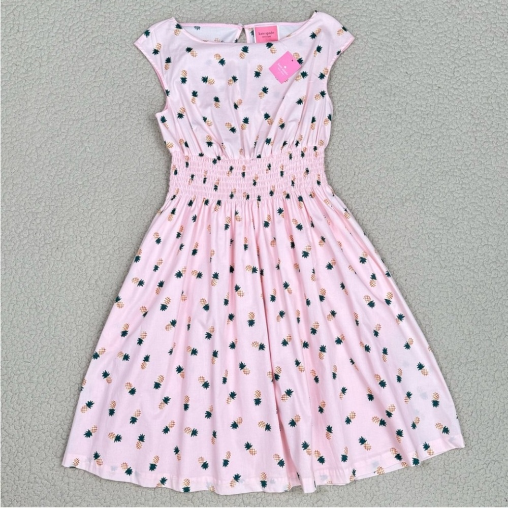 Kate Spade Light Pink Pineapple Print Blaine Dress